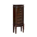 6-Laden Houten Sieradenkast met Spiegel - 102,2 cm H