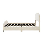 Platformbed, Tweepersoons/Queensize, Fluweel Gestoffeerd Frame, Gecapitonneerd Hoofd- en Voetbord, Geen Boxspring Nodig
