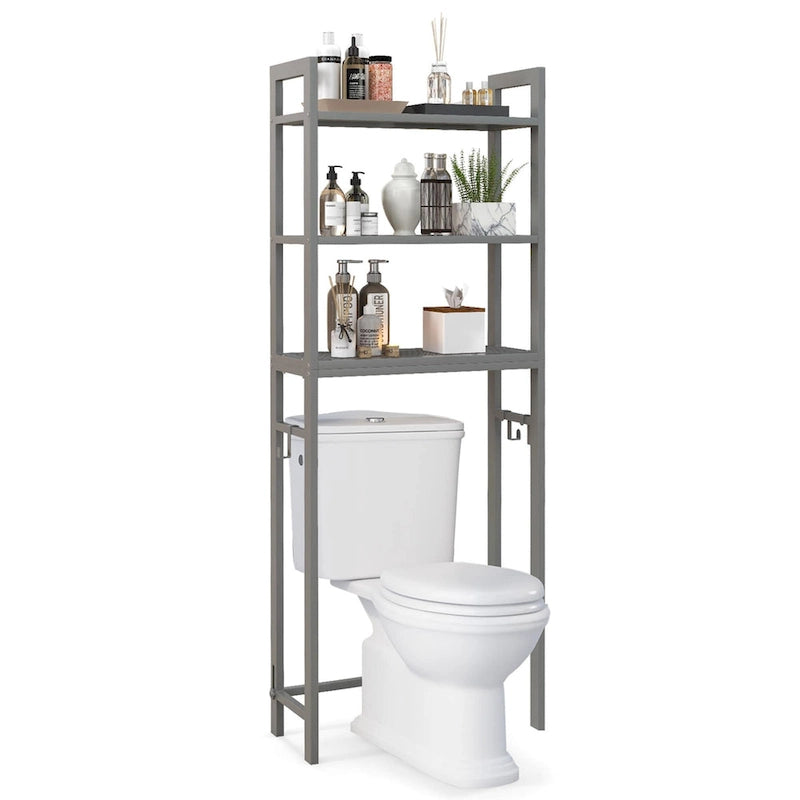 Costway Over-The-Toilet Storage Shelf Space Saving Metal Bathroom - See Details