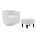 360° Draaibare Fauteuil met Voetenbank