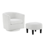 360° Draaibare Fauteuil met Voetenbank