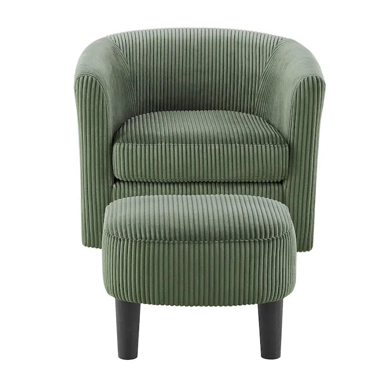 360° Draaibare Fauteuil met Voetenbank