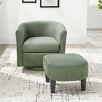 360° Draaibare Fauteuil met Voetenbank