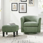 360° Draaibare Fauteuil met Voetenbank