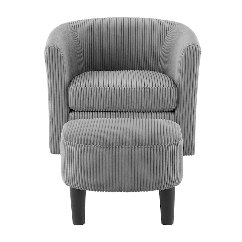 360° Draaibare Fauteuil met Voetenbank