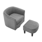 360° Draaibare Fauteuil met Voetenbank