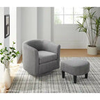 360° Draaibare Fauteuil met Voetenbank