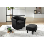 360° Draaibare Fauteuil met Voetenbank