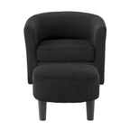360° Draaibare Fauteuil met Voetenbank