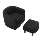 360° Draaibare Fauteuil met Voetenbank