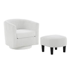 360° Draaibare Fauteuil met Voetenbank