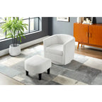 360° Draaibare Fauteuil met Voetenbank