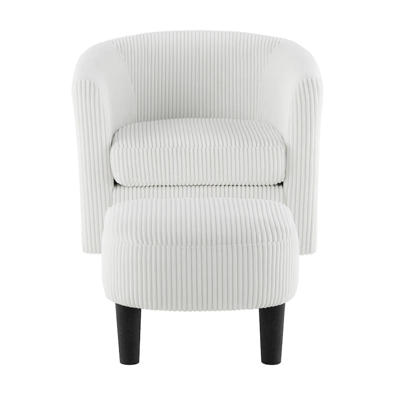 360° Draaibare Fauteuil met Voetenbank