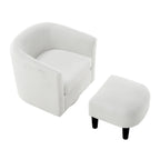 360° Draaibare Fauteuil met Voetenbank