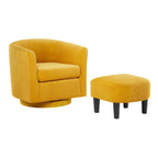 360° Draaibare Fauteuil met Voetenbank