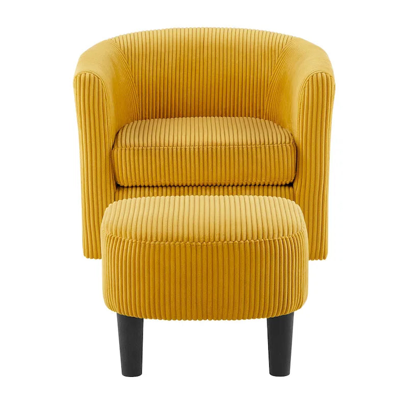 360° Draaibare Fauteuil met Voetenbank