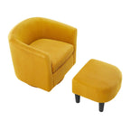 360° Draaibare Fauteuil met Voetenbank