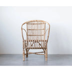 Bamboe stoel met ronde rugleuning