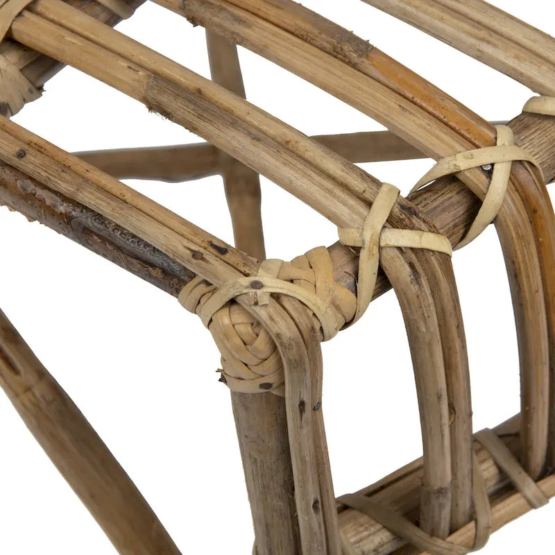 Bamboe stoel met ronde rugleuning