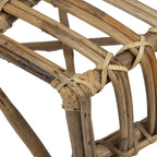 Bamboe stoel met ronde rugleuning