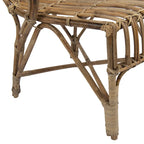Bamboe stoel met ronde rugleuning