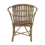 Bamboe stoel met ronde rugleuning