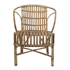 Bamboe stoel met ronde rugleuning