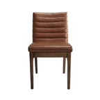 Eetkamerstoelen met kanaalstiksels, set van 4