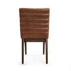 Eetkamerstoelen met kanaalstiksels, set van 4