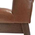 Eetkamerstoelen met kanaalstiksels, set van 4