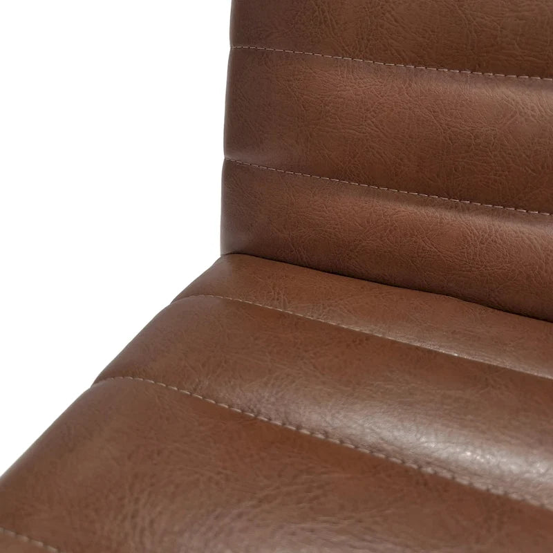 Eetkamerstoelen met kanaalstiksels, set van 4