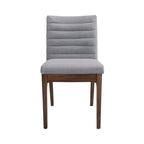 Eetkamerstoelen met kanaalstiksels, set van 4