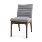 Eetkamerstoelen met kanaalstiksels, set van 4