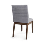 Eetkamerstoelen met kanaalstiksels, set van 4