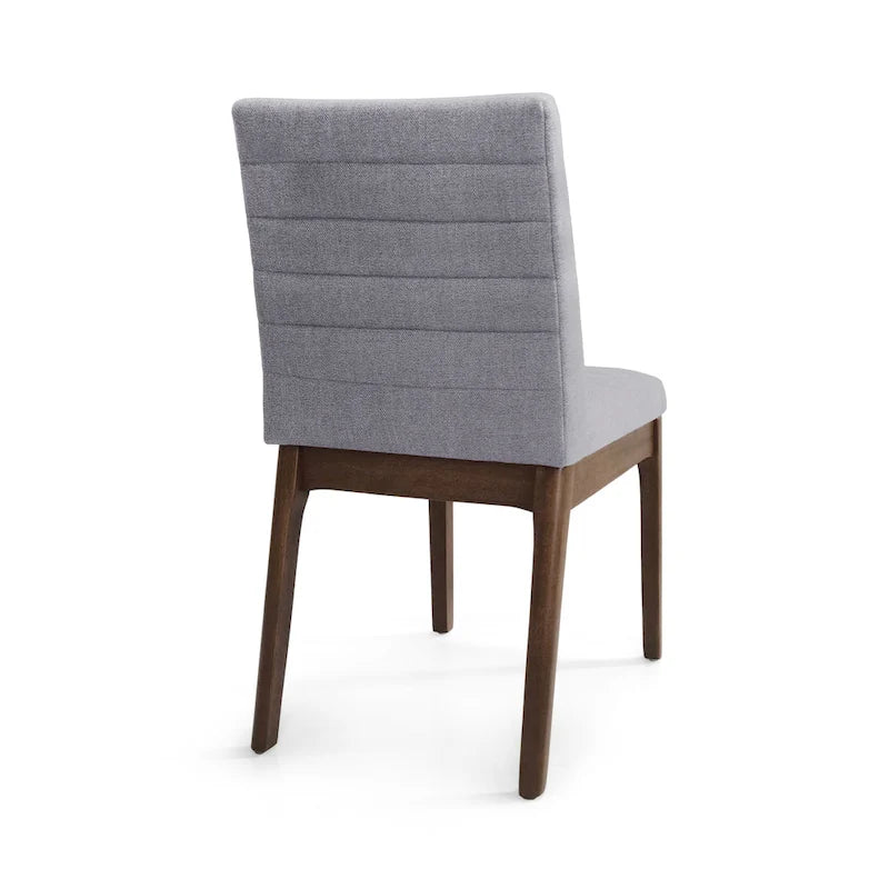 Eetkamerstoelen met kanaalstiksels, set van 4