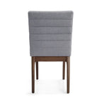 Eetkamerstoelen met kanaalstiksels, set van 4