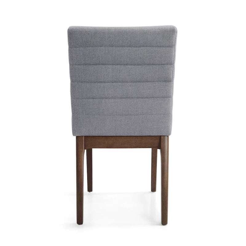 Eetkamerstoelen met kanaalstiksels, set van 4
