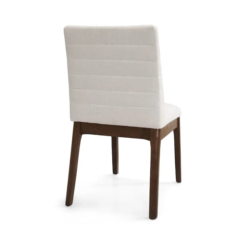 Eetkamerstoelen met kanaalstiksels, set van 4