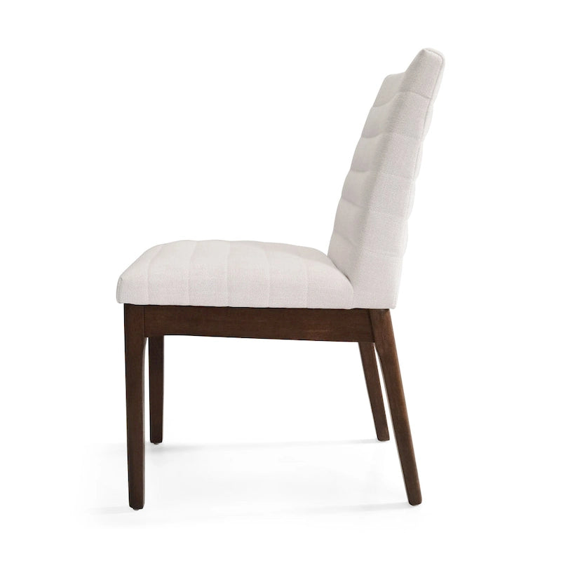 Eetkamerstoelen met kanaalstiksels, set van 4