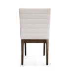 Eetkamerstoelen met kanaalstiksels, set van 4