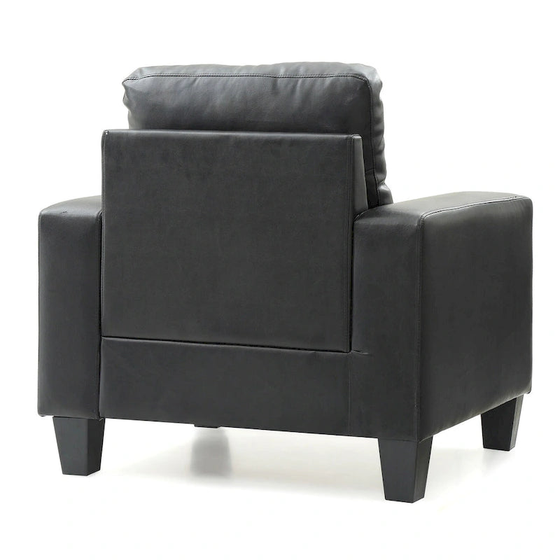 Fauteuil met afneembare kussens - 35L x 32B x 36H