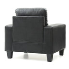 Fauteuil met afneembare kussens - 35L x 32B x 36H
