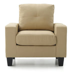 Fauteuil met afneembare kussens - 35L x 32B x 36H