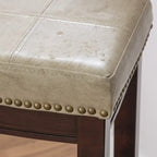 Beige kunstleren barkruk zonder rugleuning van 81 cm