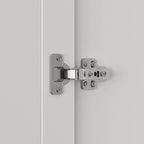 120 cm Brede Armoire Kledingkast met 3 Deuren, 2 Ophangroedes & Bloemenhandgrepen