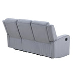 Blauwgrijze stoffen relaxbank