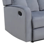 Blauwgrijze stoffen relaxbank