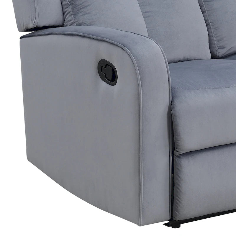 Blauwgrijze stoffen relaxbank