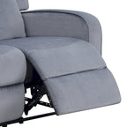 Blauwgrijze stoffen relaxbank