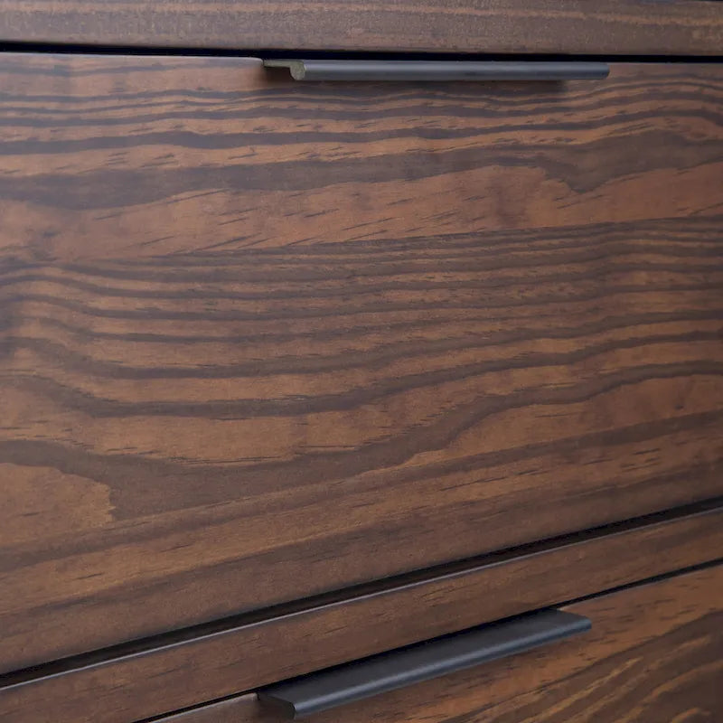 54-inch massief houten dressoir met lades en kasten
